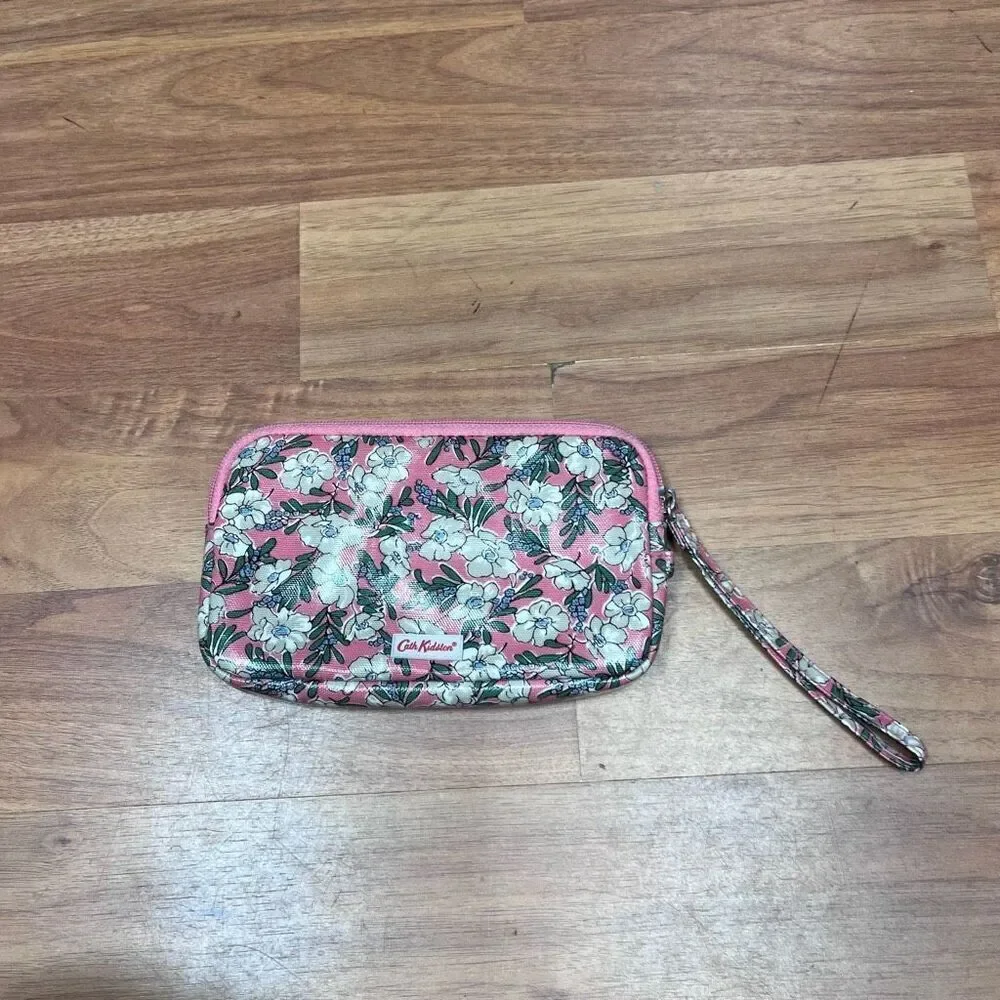 Cath Kidston Womens Floral Mini Lozenge Wallet Pouch Mayfield Blossom Pink